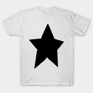 Minimal Chonk Black Star T-Shirt